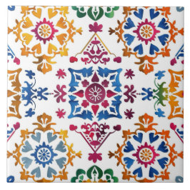 Mexikansk färgstark stjärnorna kakelplatta