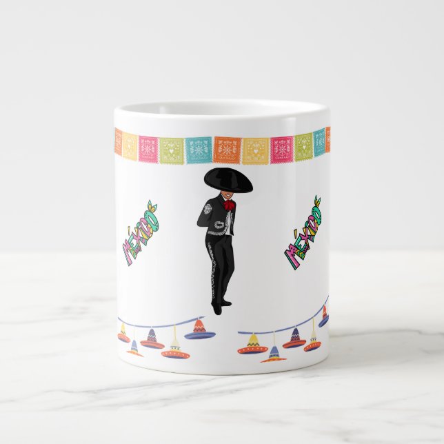 Mexikansk fest kaffemugge jumbo mugg (Framsidan)