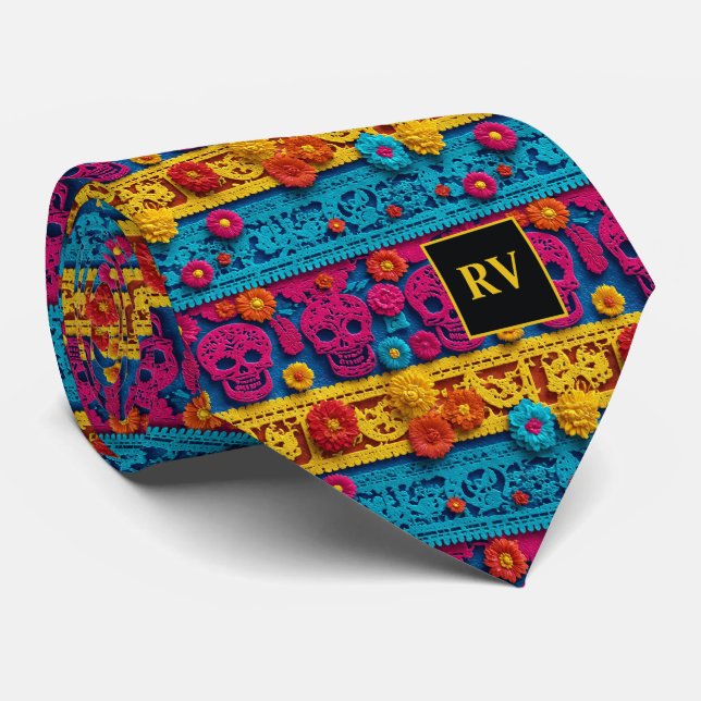 Mexikansk festival Papel Picado-banner  Slips (Rullad)