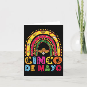 Mexikansk Fiesta Cinco De Mayo Regnbågsdräkt Pojka Kort