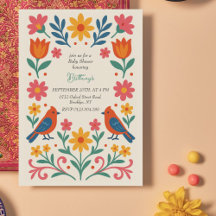 Mexikansk fiesta Colorful Baby Shower