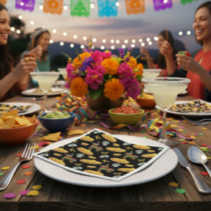 Mexikansk Fiesta & De dödas dag Pappersservett