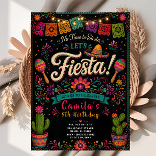 Mexikansk Fiesta Födelsedagsfest Inbjudningar