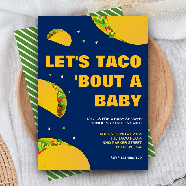Mexikansk Fiesta - Låt oss taco 'Bout en Baby Show Inbjudningar (Skapare uppladdad)