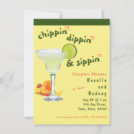 Mexikansk fiesta Par Shower 🎉 Margarita Party Inbjudningar