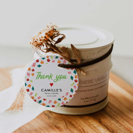 Mexikansk Fiesta Tack för presenter Tag Gåvor Etiketter