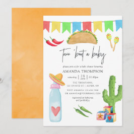 Mexikansk Fiesta Taco 'bout en Baby Shower Inbjudningar