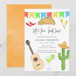Mexikansk Fiesta Taco 'bout Love Bröllopsdusch Inbjudningar