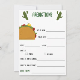 mexikansk fiesta taco-förutsägelser för baby-lek  inbjudningar