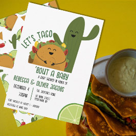 Mexikansk fiesta taco par Baby Shower-inbjudan Inbjudningar