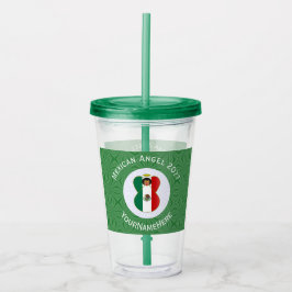 Mexikansk Flagga Angel Year Namn Grönt White Take Away Mugg