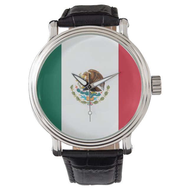 Mexikansk flagga armbandsur (Framsida)