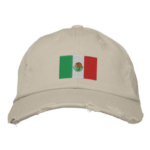 Mexikansk flagga broderad keps