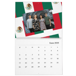 Mexikansk Flagga - lägg till ditt foto 2026 Kalender