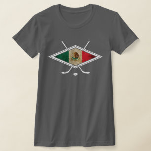 Mexikansk Flagga-Logotyp, med utskrift bakåt Tee