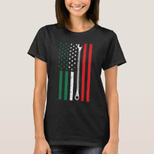 Mexikansk Flagga Mechanic Nyckel Cinco De Mayo M T Shirt
