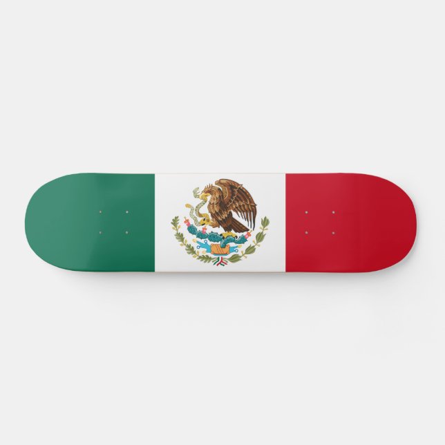 Mexikansk flagga mini skateboard bräda 18,5 cm (Horz)