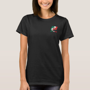 Mexikansk flagga och fotboll t-shirt