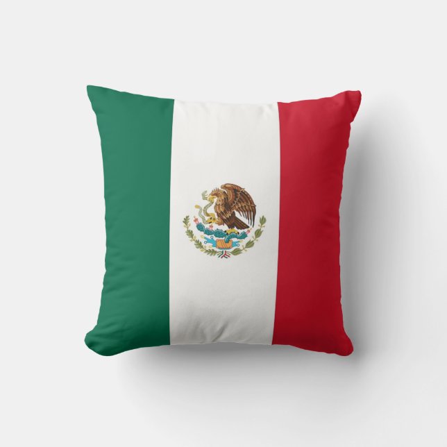 Mexikansk Flagga på amerikanska MoJo Pillow Kudde (Framsida)