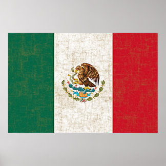 MEXIKANSK FLAGGA Poster