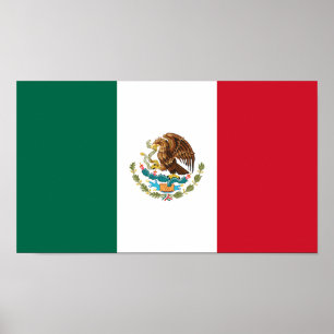 Mexikansk flagga poster