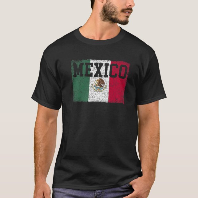 Mexikansk Flagga Proud Hispanic Mexican Culture Pr T Shirt (Framsida)
