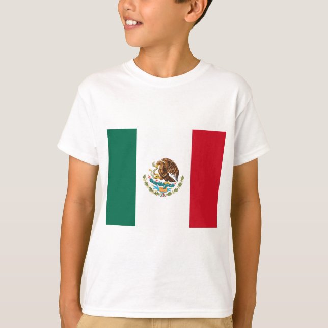 Mexikansk flagga t shirt (Framsida)