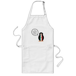 Mexikansk flagga Talande Ms. Penguin Lång förklänn Långt Förkläde