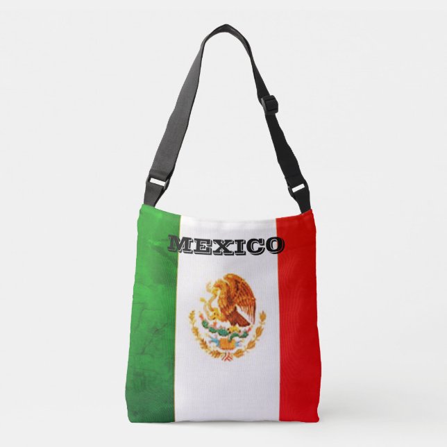 Mexikansk Flagga Tote Bag Axelväska (Framsida)