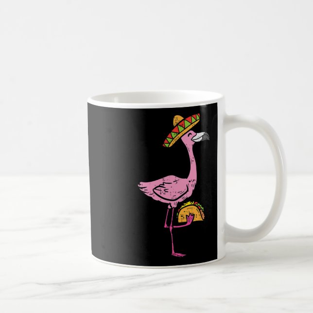 Mexikansk Flamingo Tacos Söt Cinco De Mayo Fiesta  Kaffemugg (Höger)
