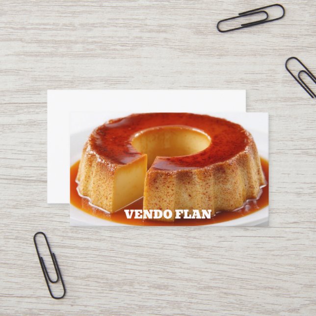 Mexikansk flan visitkort (Fram/Back In Situ)