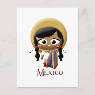 Mexikansk flicka vykort