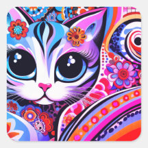 Mexikansk folkart Abstrakt Kattunge Talavera Stil