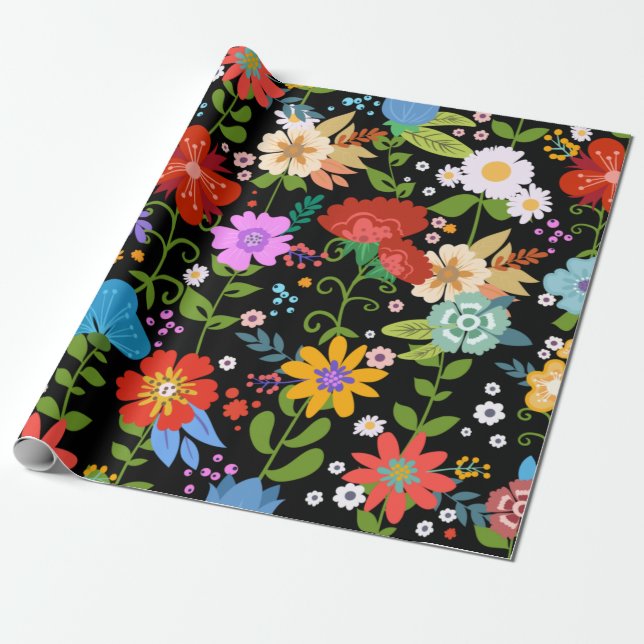 Mexikansk folkart Bröllop Presentpapper (Utrullad)