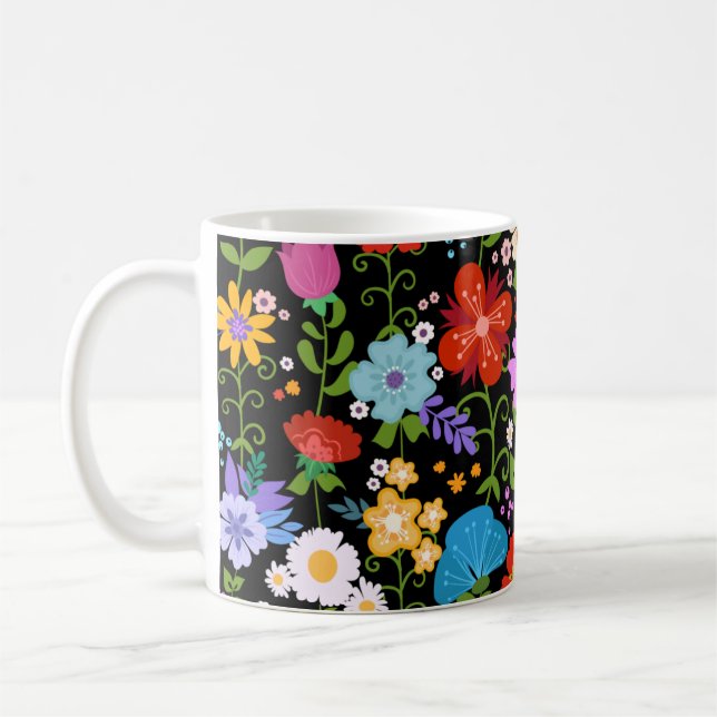 Mexikansk folkart kaffemugg (Vänster)