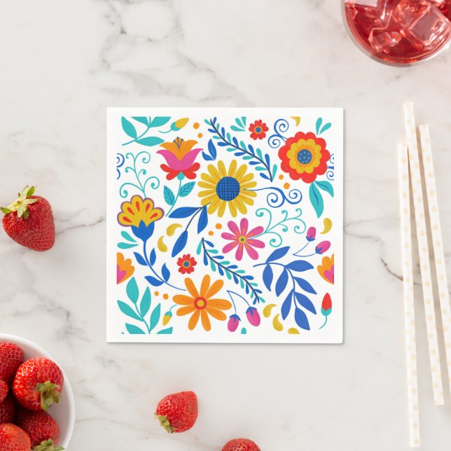 Mexikansk folkart Mönster Pappersservett (Insitu)