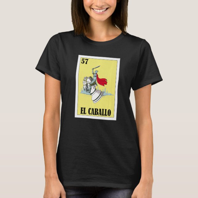 Mexikansk för Chess El Caballo T Shirt (Framsida)