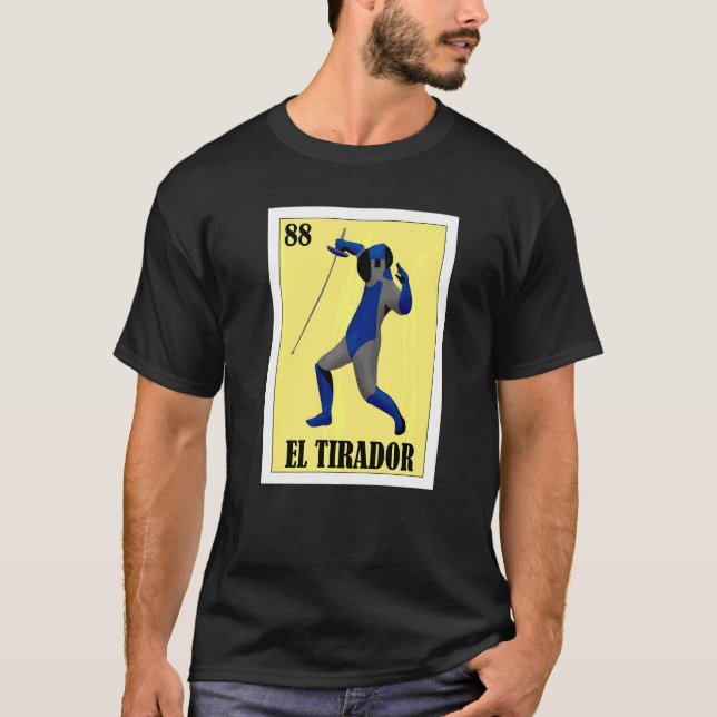 Mexikansk för Esgrima El Tirador T Shirt (Framsida)