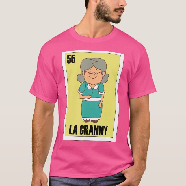 Mexikansk för farmor La Granny T Shirt (Framsida)