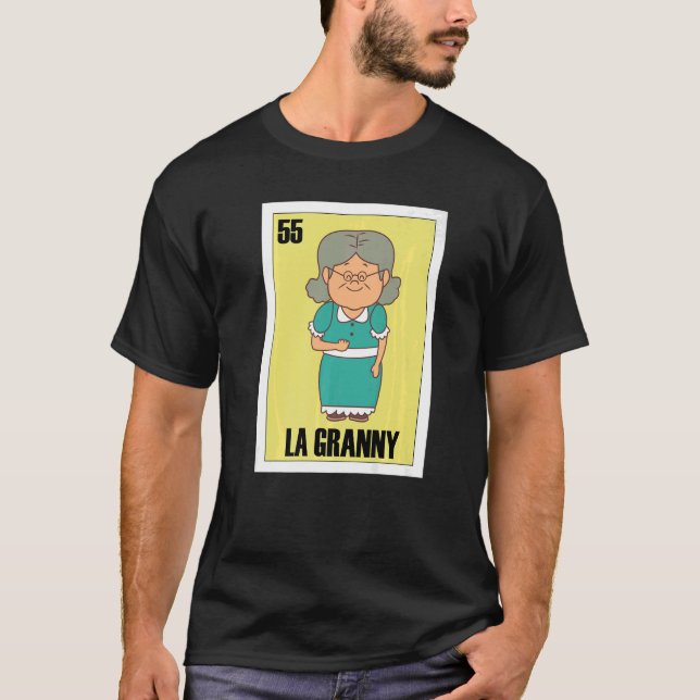 Mexikansk för farmor La Granny T Shirt (Framsida)