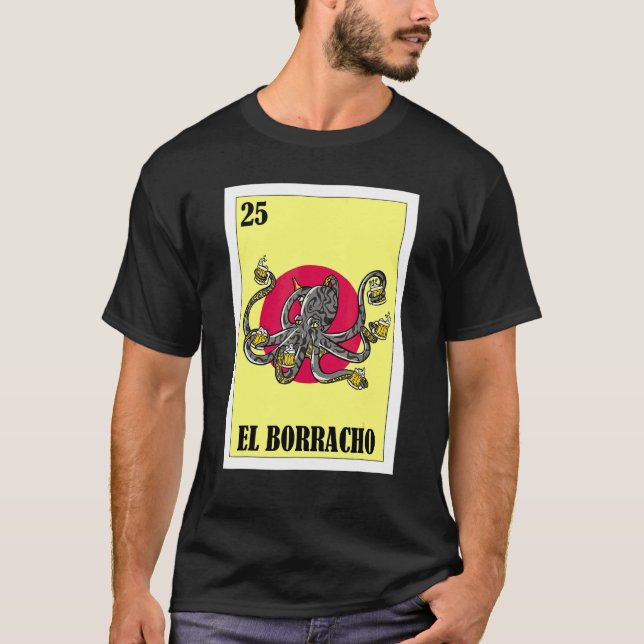 Mexikansk för fester  El Octopus T Shirt (Framsida)