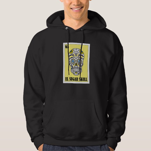 Mexikansk för fester El Socker Skalle 1 Hoodie (Framsida)