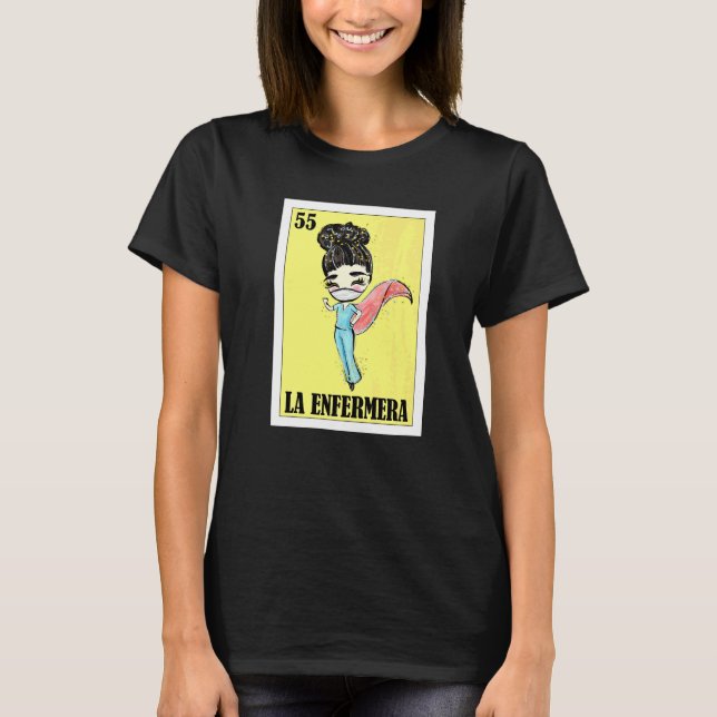 Mexikansk för Hispanas  La Chingona T Shirt (Framsida)