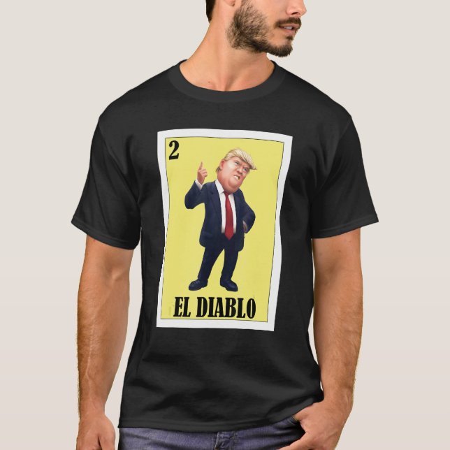 Mexikansk för latino   El Diablo T Shirt (Framsida)