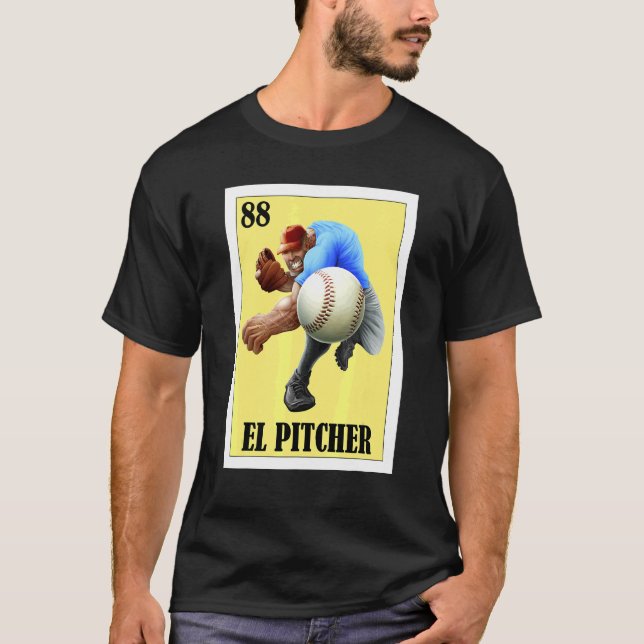 Mexikansk för Pitchers  El Pitcher T Shirt (Framsida)