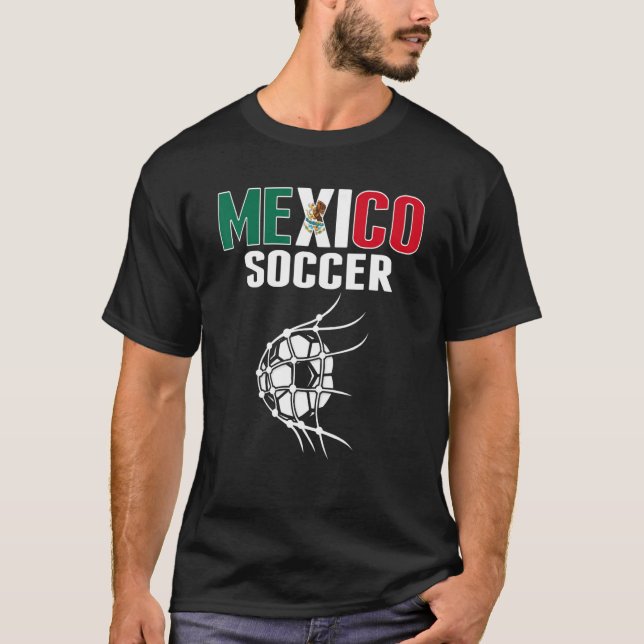 Mexikansk fotboll i nettomål t shirt (Framsida)