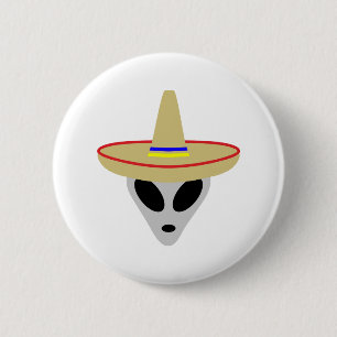mexikansk främmande sombrero knapp