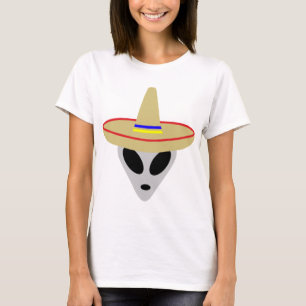 mexikansk främmande sombrero t-shirt
