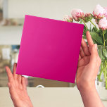 Mexikansk Fuchsia Plain-ljusstark Rosa Kakelplatta<br><div class="desc">Det här är en utskrift. Inte avsedd för utomhusbruk använda. Vi föreslår att du beställer en ruta för granskning innan du beställer en stor beställning. Det här är en mönsterruta för söt som följer med varje färg-program. Du kan använda det som en väggplatta som en högdager eller en hel vägg...</div>