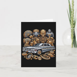 Mexikansk gatukultur Lowrider Latino Cinco De Ma Kort